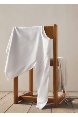 ست پیژامه بژ فاق نرمال بلند زنانه مانگو 67062536