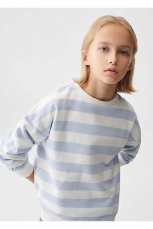 سویشرت آبی دخترانه مانگو 67013690