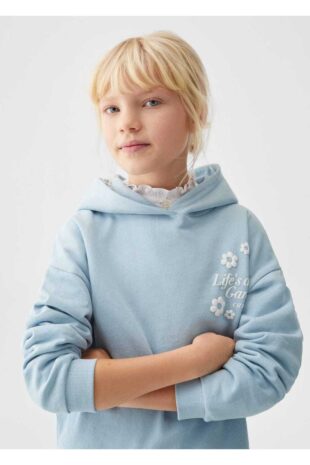 سویشرت آبی دخترانه مانگو 67013696