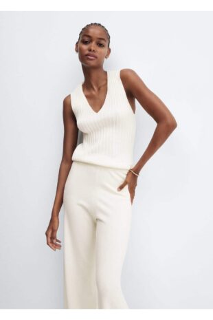 شلوار اکرو فاق نرمال زنانه مانگو 57057720