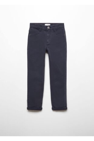 شلوار لاجورد فاق نرمال پسرانه مانگو 67052531