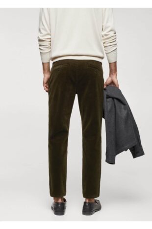 شلوار خاکی فاق نرمال مردانه مانگو 67000629