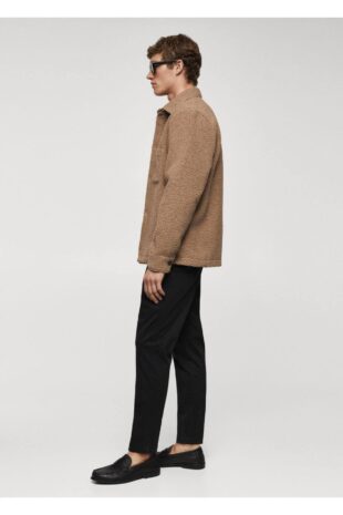 شلوار سیاه فاق نرمال مردانه مانگو 67000637