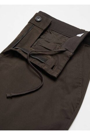 شلوار قهوه ای فاق نرمال مردانه مانگو 67000637