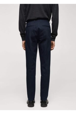 شلوار لاجورد فاق نرمال مردانه مانگو 67000657