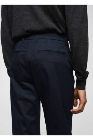 شلوار لاجورد فاق نرمال مردانه مانگو 67000657