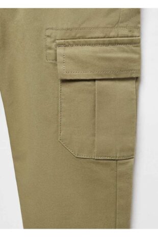 شلوار خاکی فاق نرمال پسرانه مانگو 67000670