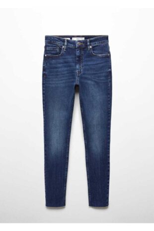 شلوارک آبی فاق نرمال زنانه مانگو 67020344