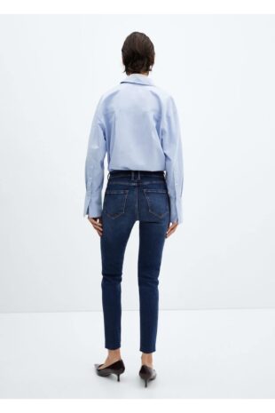 شلوارک آبی فاق نرمال زنانه مانگو 67020344