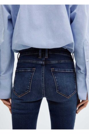 شلوارک آبی فاق نرمال زنانه مانگو 67020344