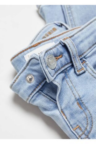 شلوارک آبی فاق نرمال دخترانه مانگو 67031010