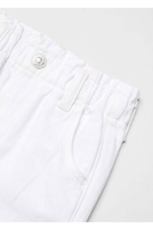 شلوارک سفید فاق نرمال دخترانه مانگو 67060660