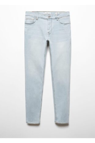 شلوارک آبی فاق نرمال مردانه مانگو 67010638