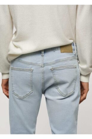 شلوارک آبی فاق نرمال مردانه مانگو 67010638