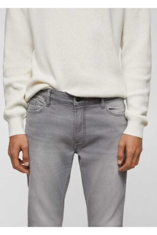 شلوارک خاکستری فاق نرمال مردانه مانگو 67010640