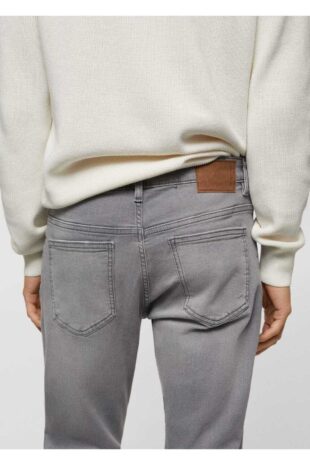 شلوارک خاکستری فاق نرمال مردانه مانگو 67010640