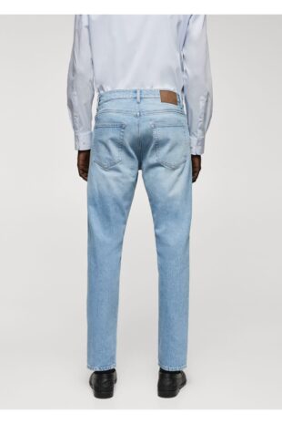 شلوارک آبی فاق نرمال مردانه مانگو 67020629