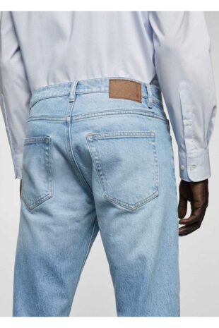 شلوارک آبی فاق نرمال مردانه مانگو 67020629