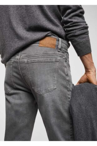 شلوارک خاکستری فاق نرمال مردانه مانگو 67030624