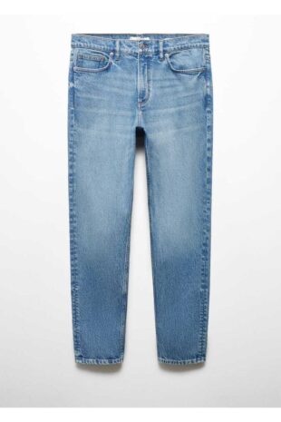 شلوارک آبی فاق نرمال مردانه مانگو 67030628