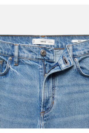 شلوارک آبی فاق نرمال مردانه مانگو 67030628