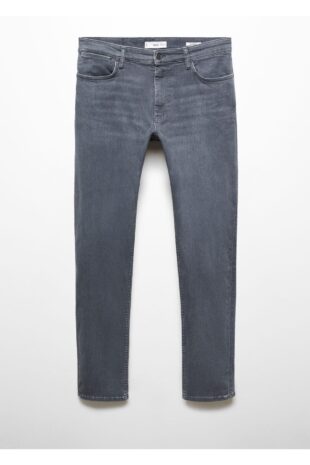 شلوارک خاکستری فاق نرمال مردانه مانگو 67032920