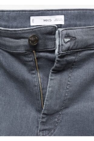 شلوارک خاکستری فاق نرمال مردانه مانگو 67032920