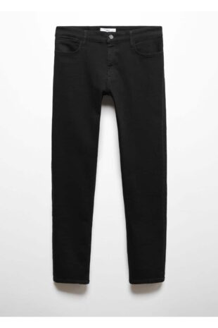 شلوارک سیاه فاق نرمال مردانه مانگو 67032922