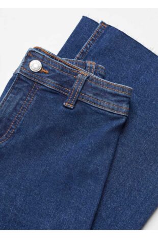 شلوارک آبی فاق نرمال دخترانه مانگو 67042913