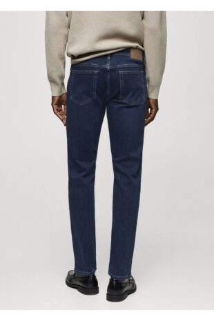 شلوارک آبی فاق نرمال مردانه مانگو 67082919