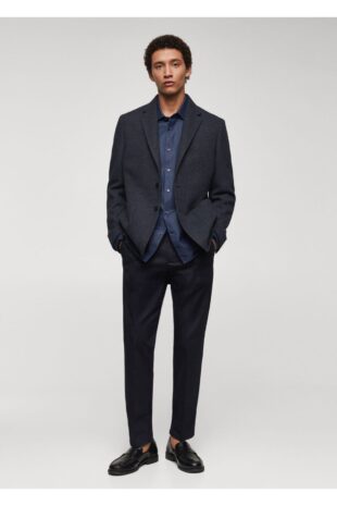 کت آبی مردانه مانگو 67020635