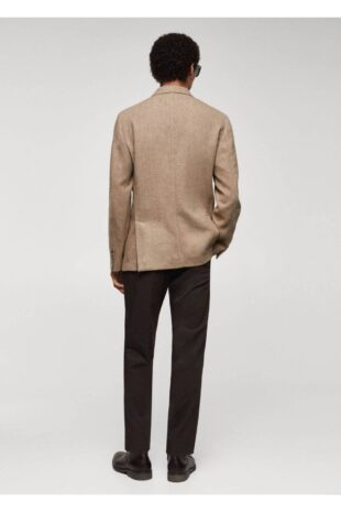 کت بژ مردانه مانگو 67020636