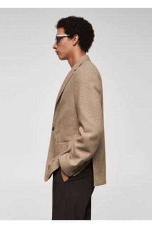 کت بژ مردانه مانگو 67020636