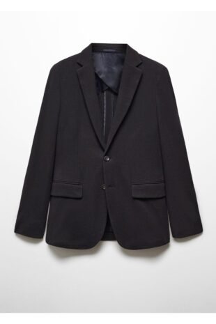 کت سیاه مردانه مانگو 67070624