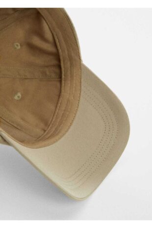 کلاه لبه دار قهوه ای مردانه مانگو 67010682