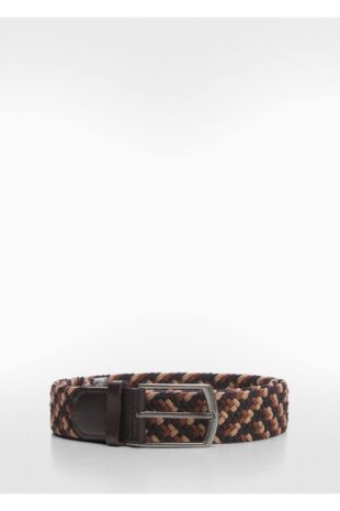 کمربند قهوه ای مردانه مانگو 67050636