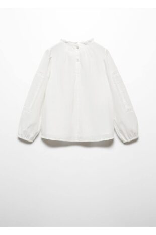 بلوز سفید دخترانه مانگو 67053687