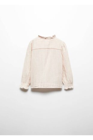 پیراهن سفید دخترانه مانگو 67063684