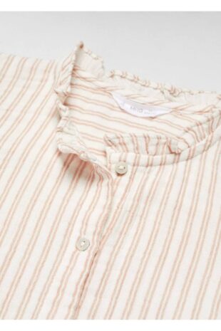 پیراهن سفید دخترانه مانگو 67063684