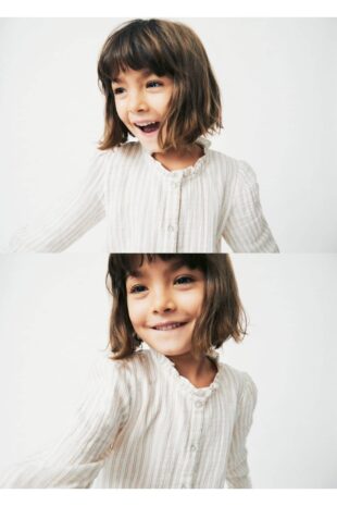 پیراهن سفید دخترانه مانگو 67063684