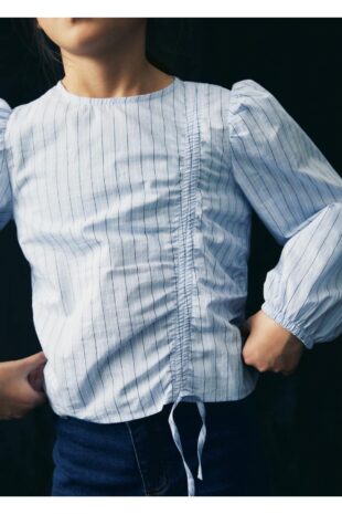 بلوز آبی دخترانه مانگو 67063686