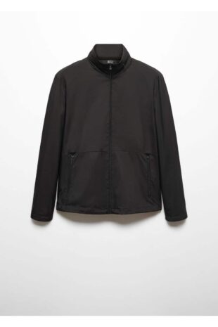 کت سیاه مردانه مانگو 67034444