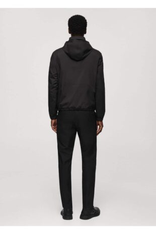 کت سیاه مردانه مانگو 67034444