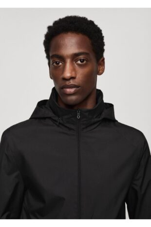 کت سیاه مردانه مانگو 67034444