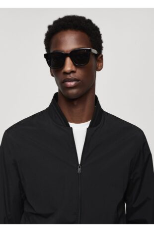 کت سیاه مردانه مانگو 67044440