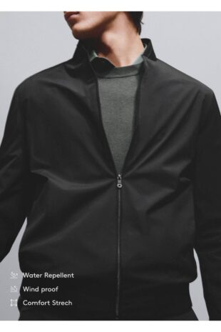 کت سیاه مردانه مانگو 67044440