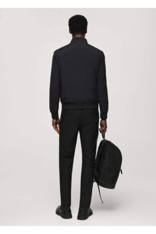 کت سیاه مردانه مانگو 67044440