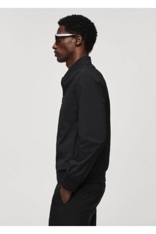 کت سیاه مردانه مانگو 67044440