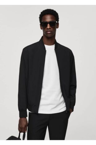 کت سیاه مردانه مانگو 67044440