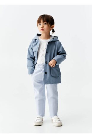 پالتو آبی دخترانه مانگو 67094014